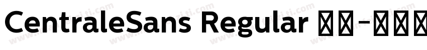 CentraleSans Regular 普通字体转换